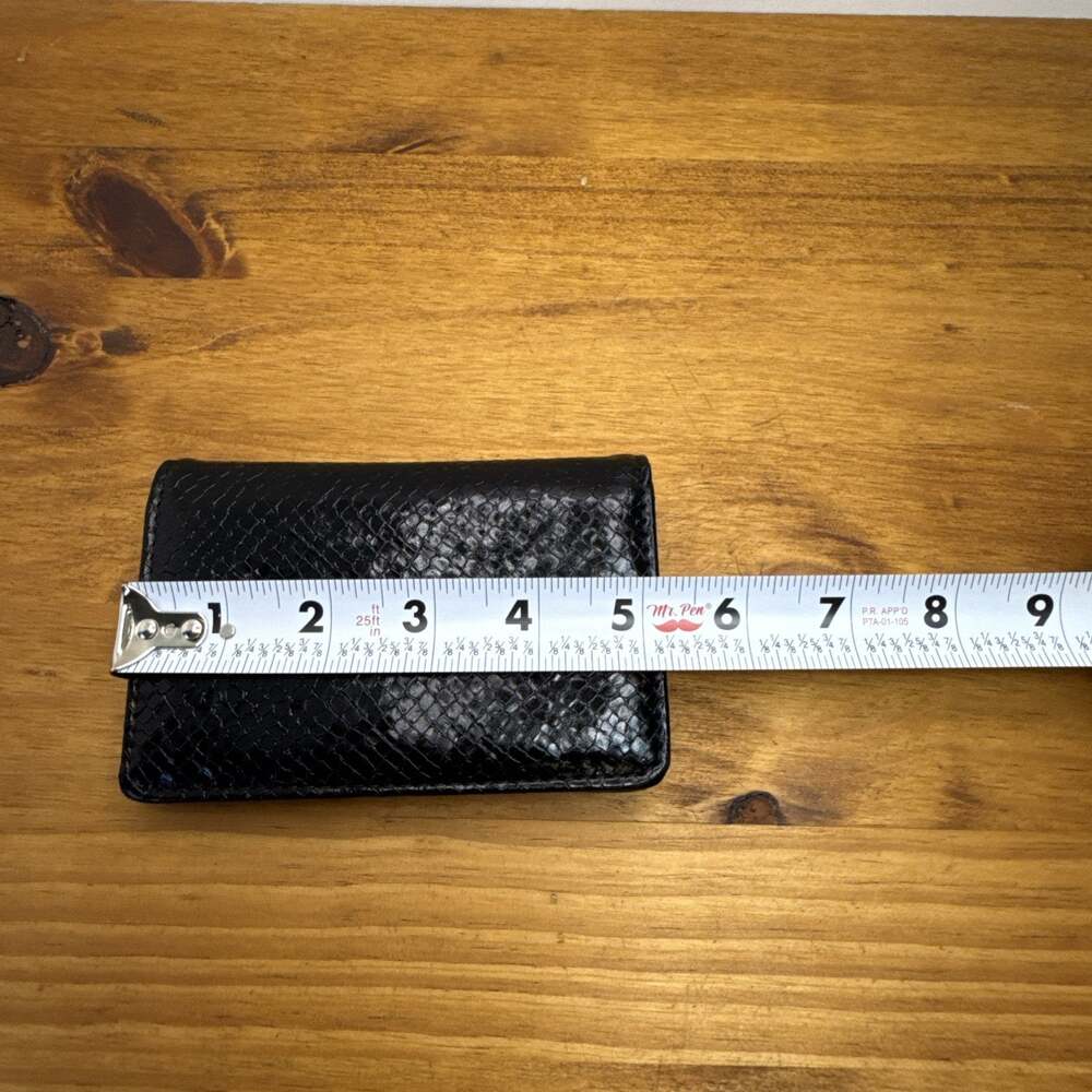 Jessica Simpson Python Print Small Wallet Keychain Black NWOT - Picture 15 of 16
